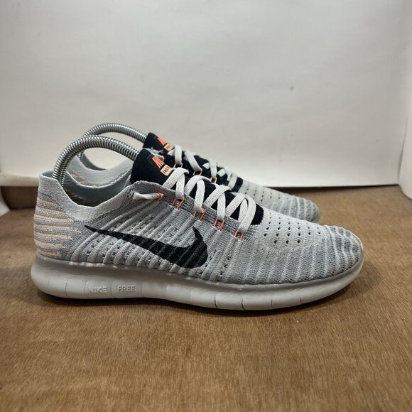 Nike Shoes Women Size 8.5 831070-005 Free RN Flyknit Lace Up Running Athletic - Picture 1 of 9